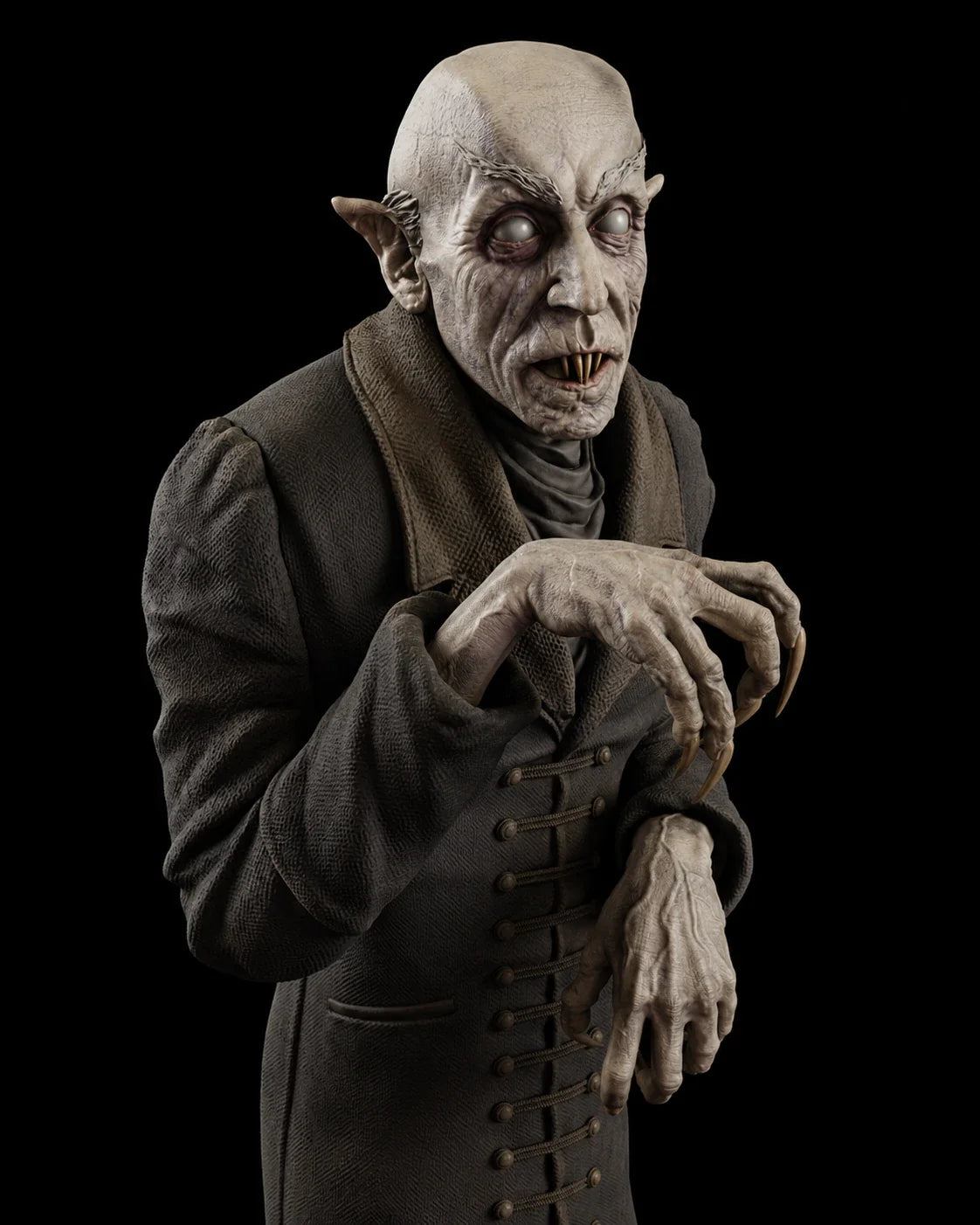 Nosferatu vampire resin figure model kit representing gothic horror and classic monster collectible kits for model builders and collectors