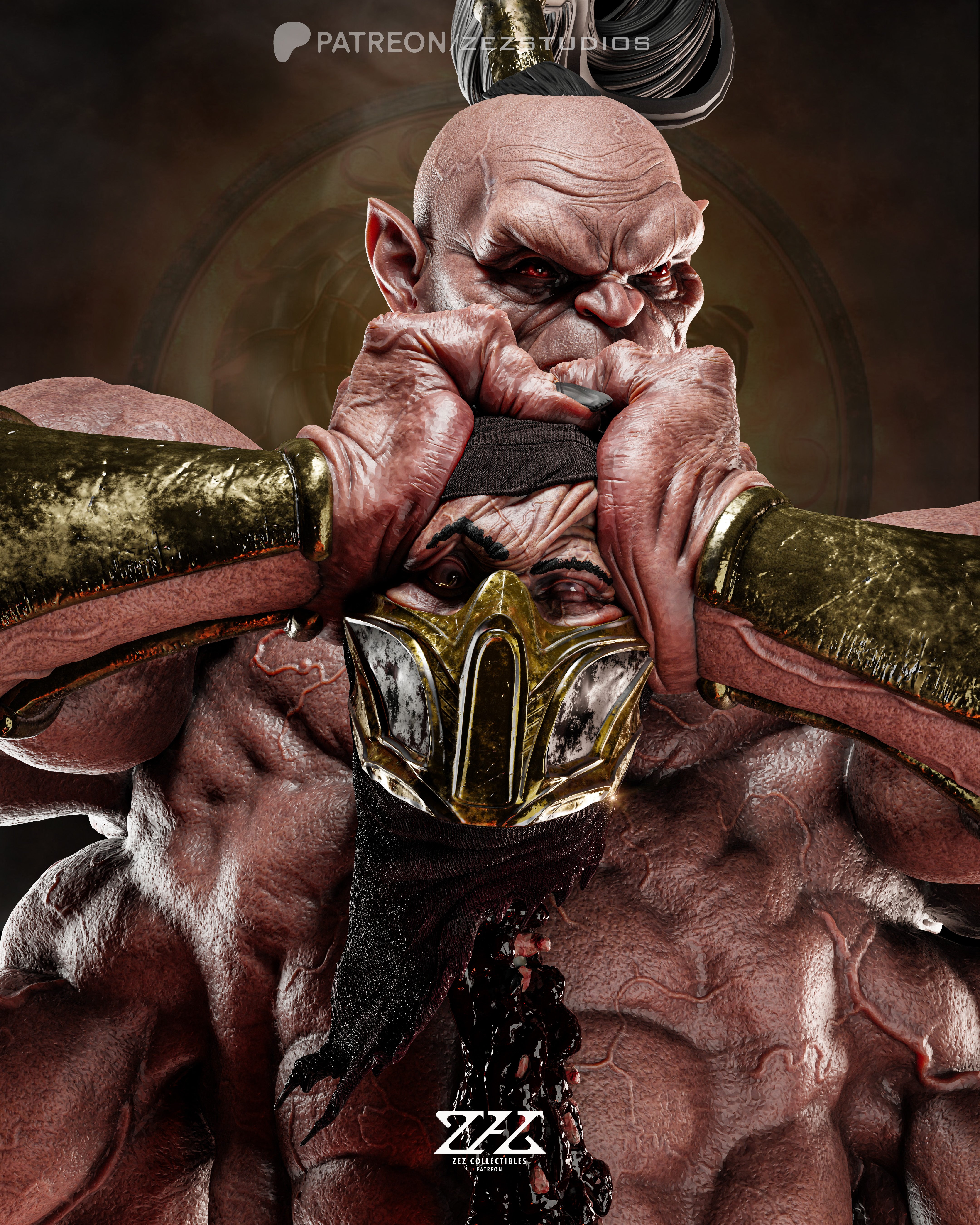 Goro Resin Figure Model Kit | Mortal Kombat | ZeZ Studios
