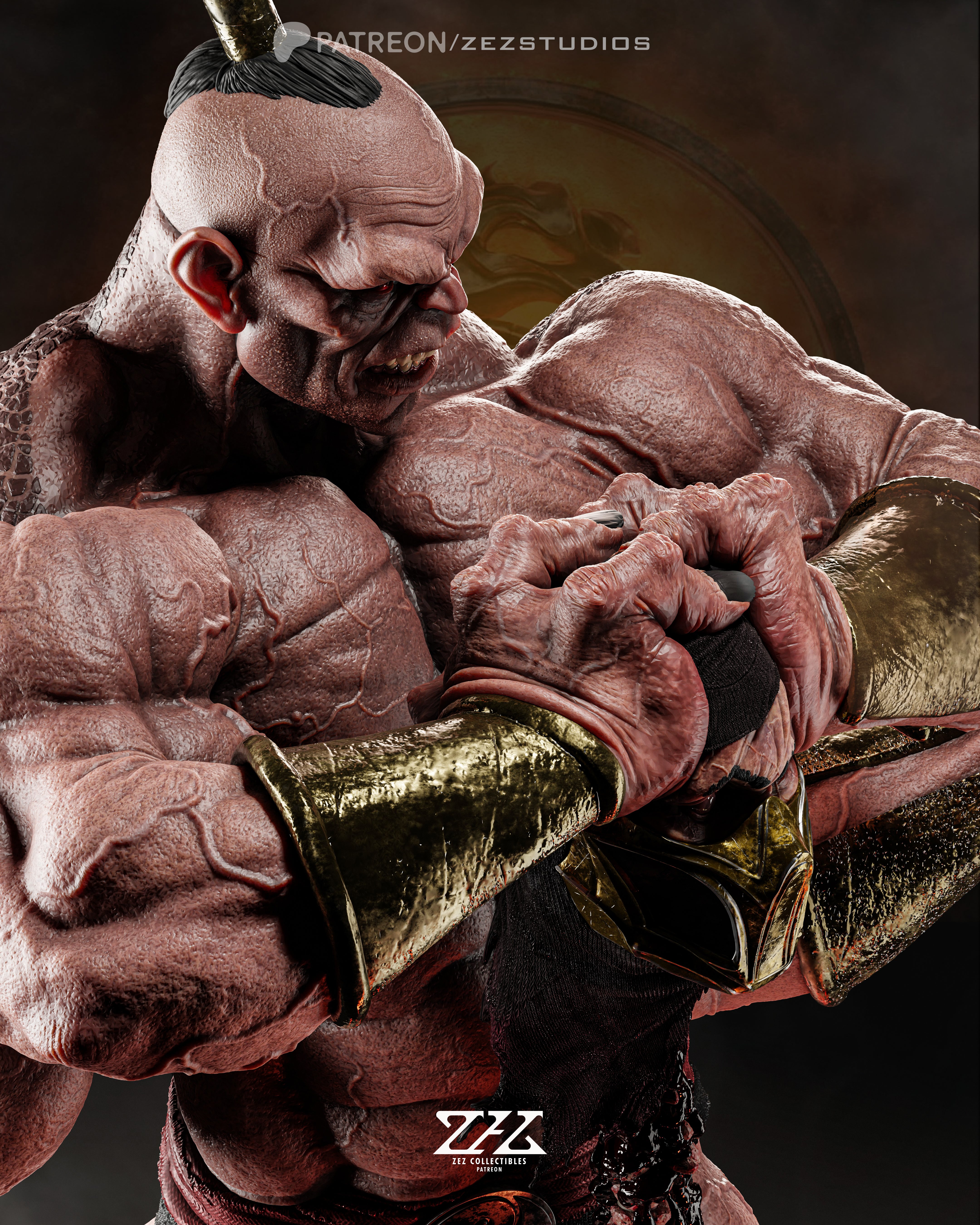 Goro Resin Figure Model Kit | Mortal Kombat | ZeZ Studios