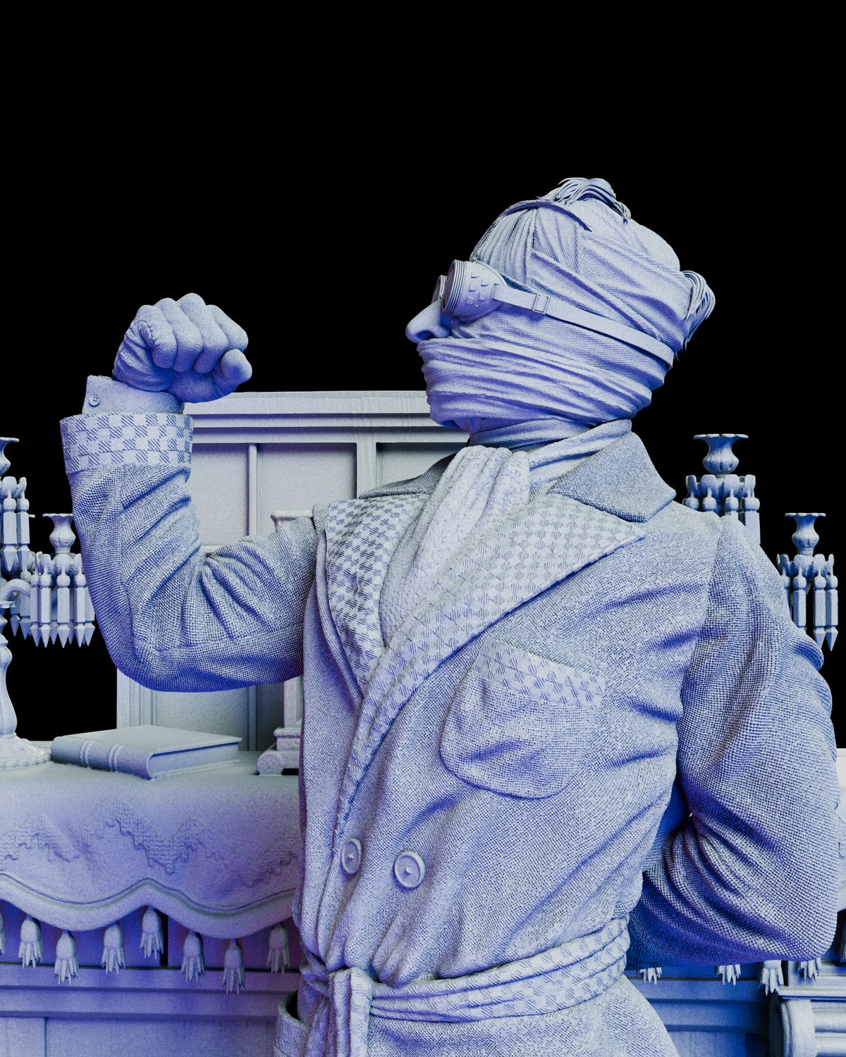 Miniature Invisible Men The Invisible Man Figure Kit | Classic Universal Monsters – Crimson Raven