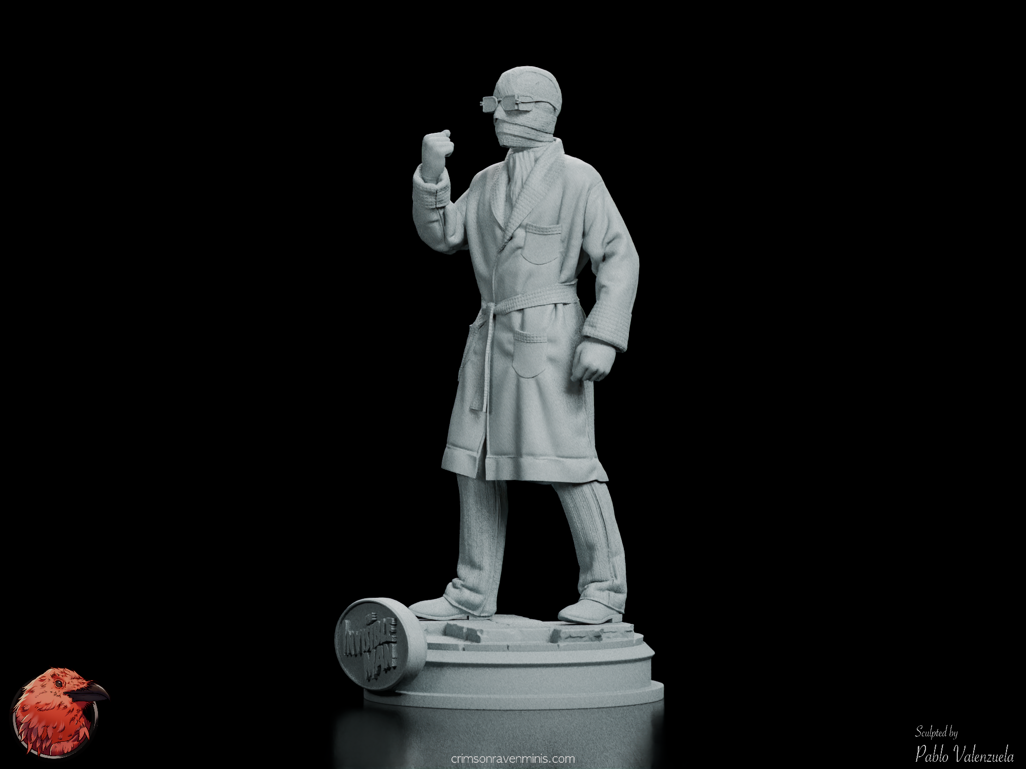 Invisible Man Resin Figure Kit – 1:6 Scale Classic Horror Model ...