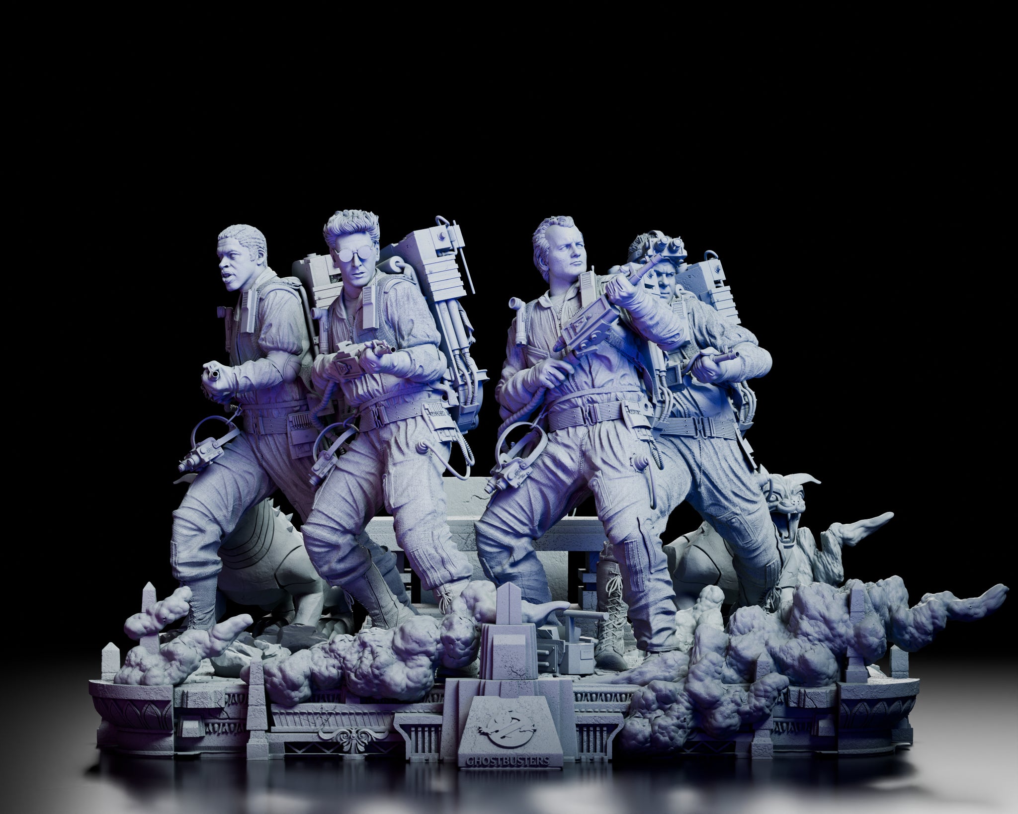 Ghostbusters Rooftop Ghostbusters Rooftop Diorama Figure Kit by Wicked | Collector Display ...