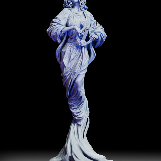 360-degree turntable view of The Eternal Muse showcasing full sculpt, elegant folds, and fine detail from every angle