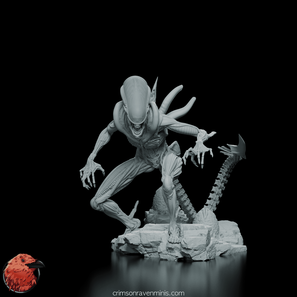 Alien Xenomorph Figure Model Kit | 1:6 Scale Resin Kit – Crimson Alien Xenomorph Figure Model Kit | 1:6 Scale Resin Kit – Crimson